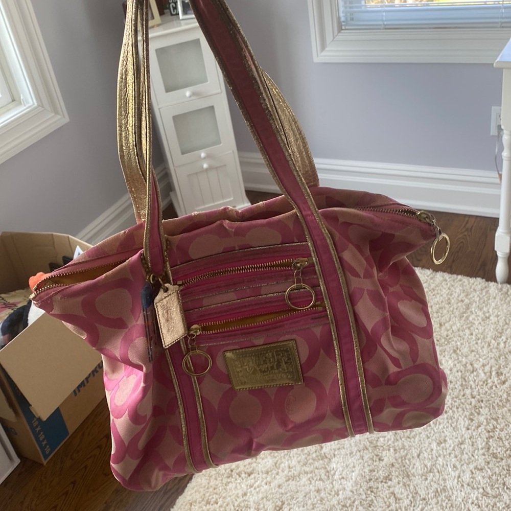 Authentic Coach bag, pink